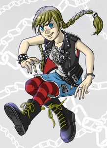 braids Punk girl